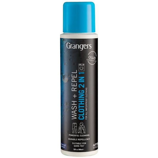 2-in-1 Wash and Repel  - Wash-in treatment to clean and restore water-repellency.