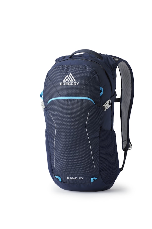 Gregory Nano 18 - 18L backpack with a stowable hip belt.