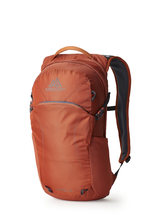 Gregory Nano 18 - 18L backpack with a stowable hip belt.