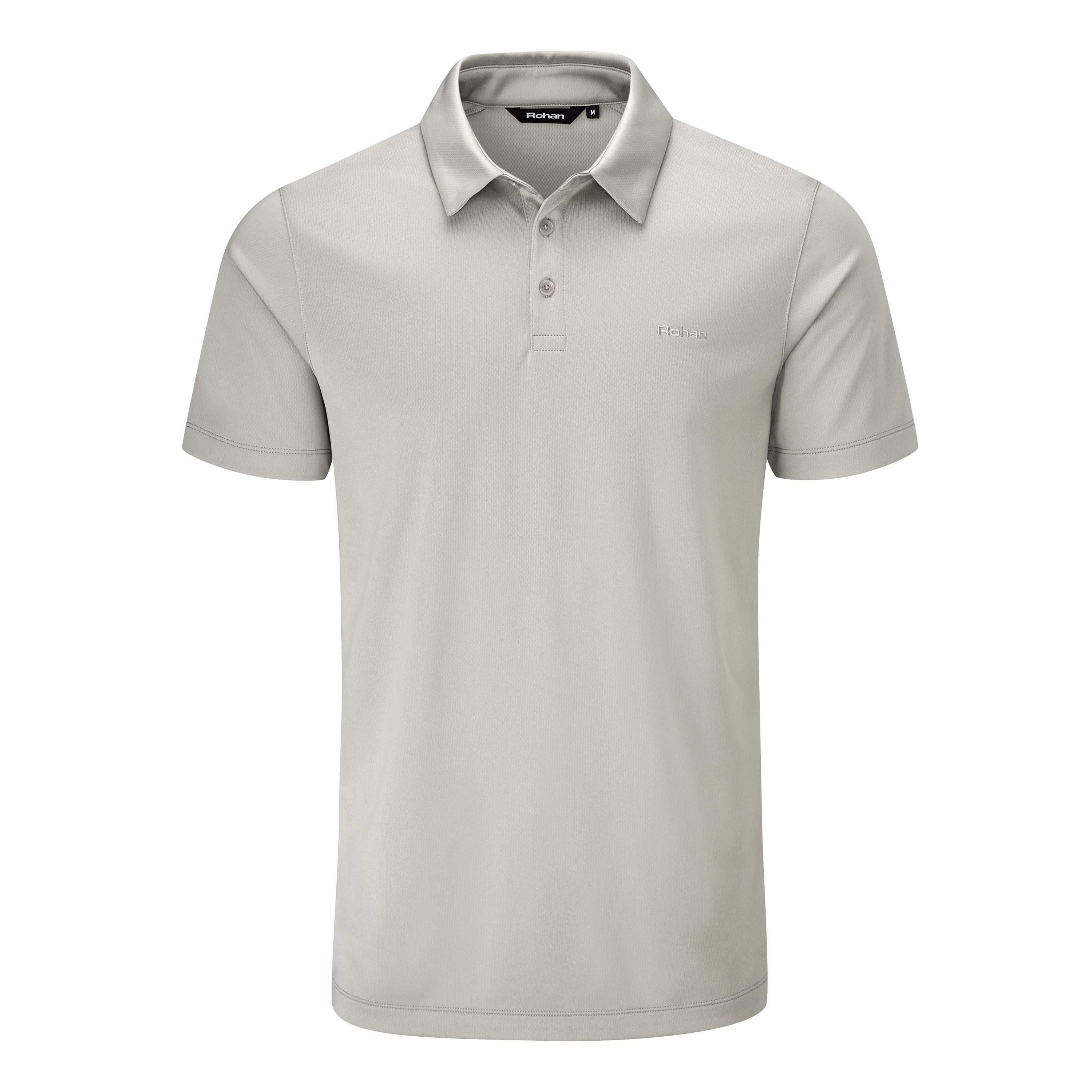 silver polo shirt