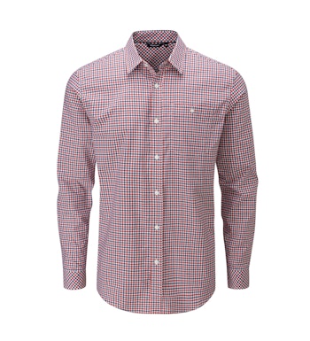 Smart, crease-resistant, quick-drying travel shirt.