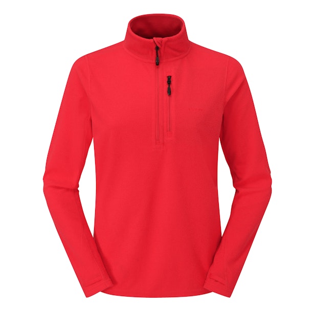 Stretch Microgrid Zip Neck Top - Reinvented multi-purpose technical fleece with incredible stretch