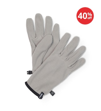 Stretch Microgrid Gloves, Anthracite Grey