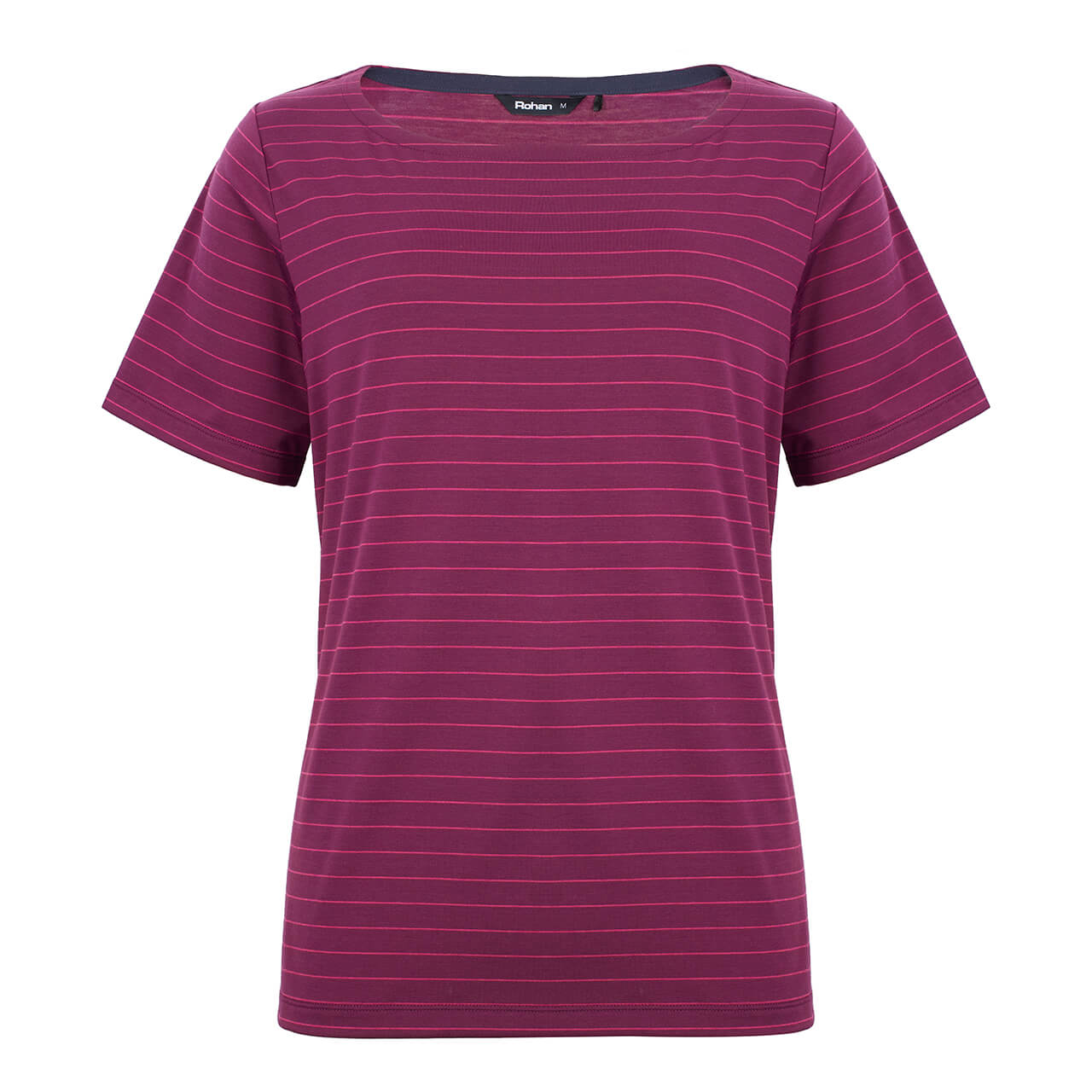 Rohan Women's Plum Purple/Pink Stripe Shoreline Short Sleeve Top