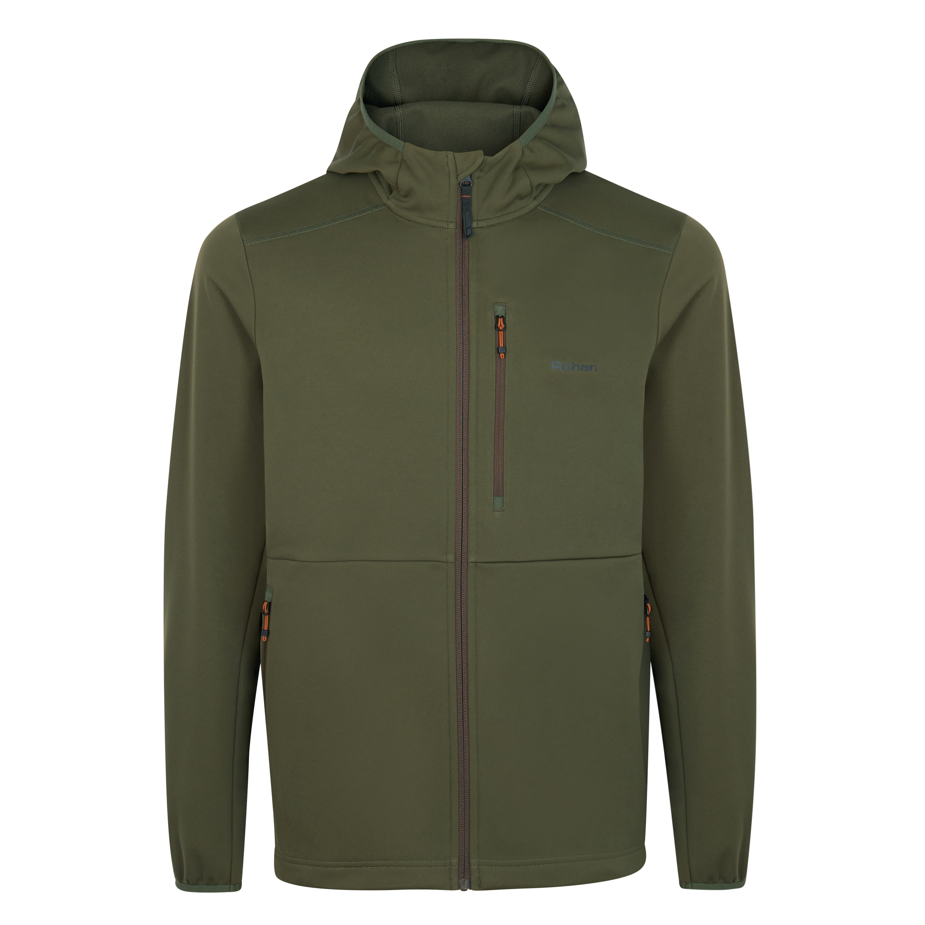 Windproof hooded fleece jacket
