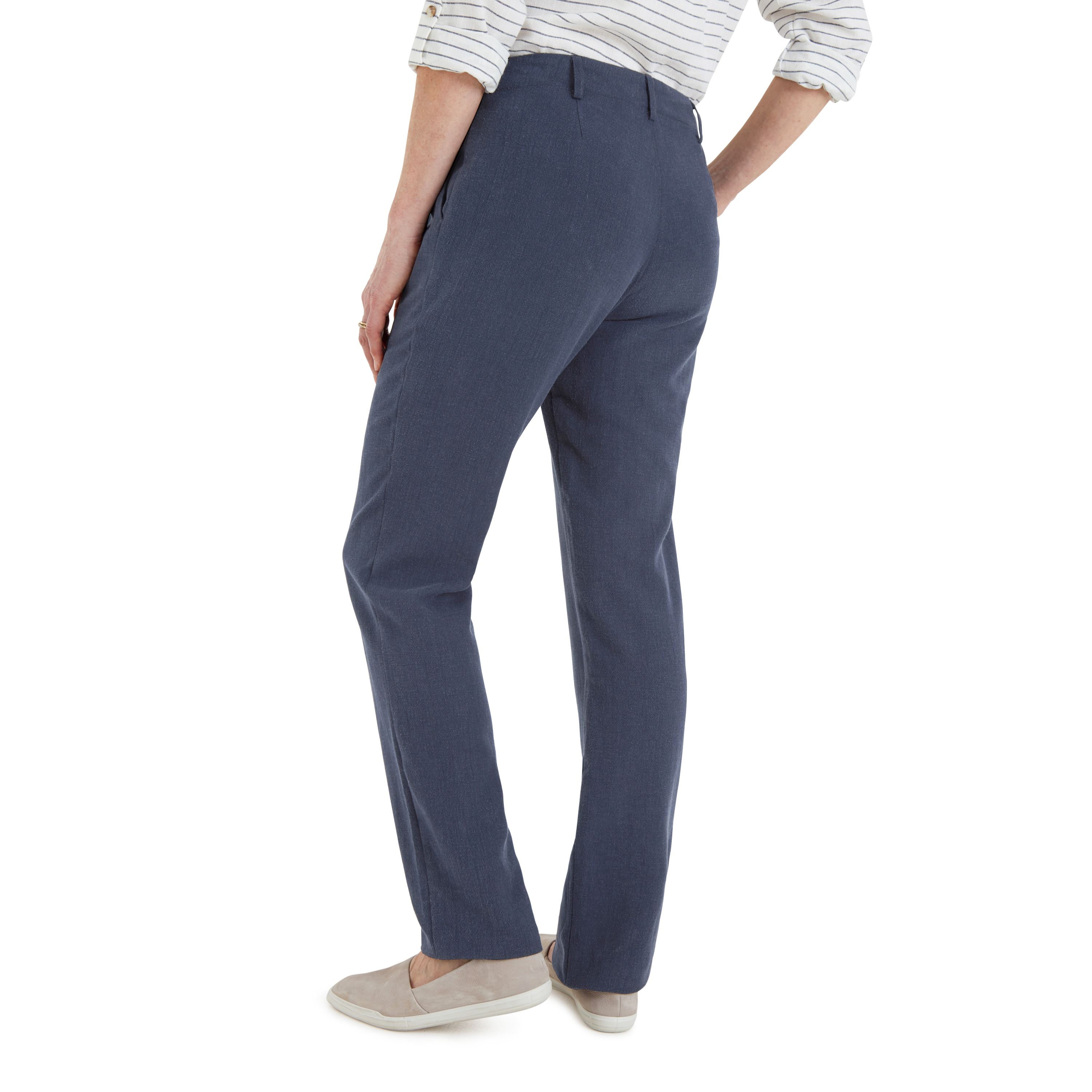 Malay Trousers - Easycare, linen-blend 