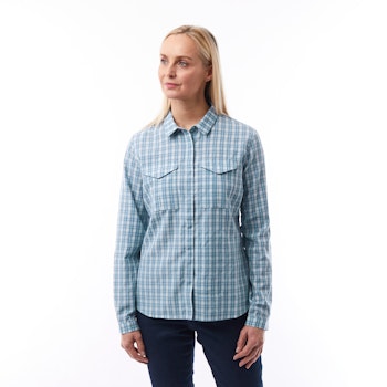 Sanctuary Shirt LS Women's, Horizon Blue Check