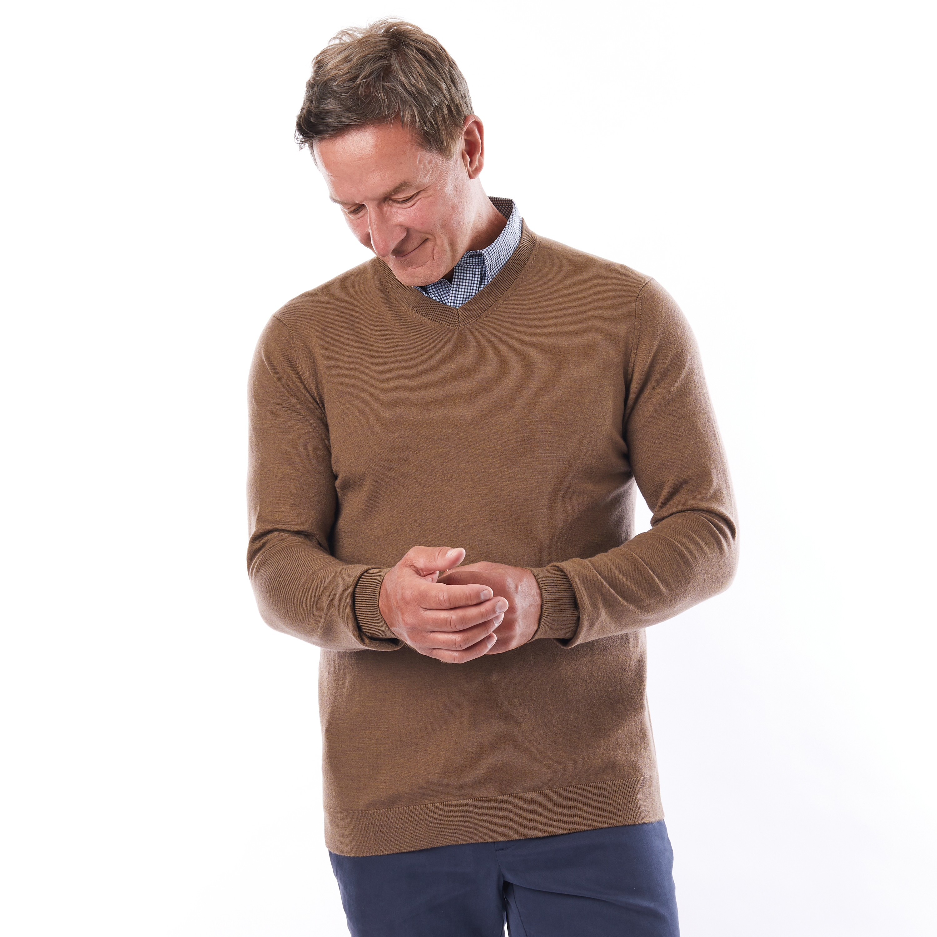 Men's Merino Fusion V Neck - Technical 